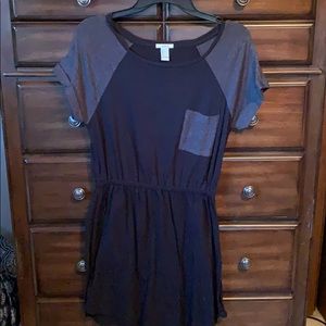 Forever 21 - Black short-sleeve casual dress